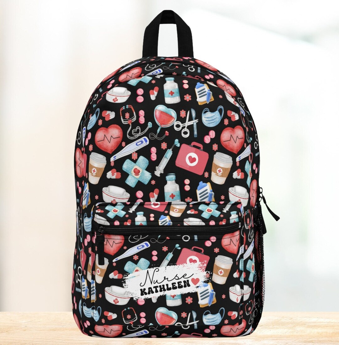 Personalized Nurse Backpack, Custom Nursing Bag, Nurse Bag for Work