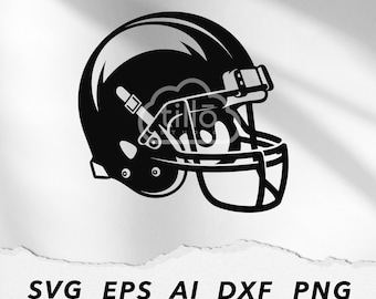 American Football Helm SVG Schablone Super Vektorgrafik-Datei | Digitale Datei-Sofortdownload
