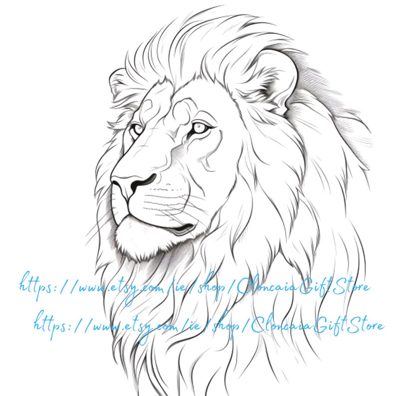 Lion Face Cut File Lion Png Lion Png Sublimation Lion Face Print Lion Face Art Lion Face Print ...