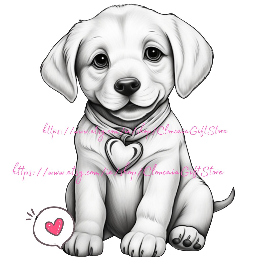Labrador Puppy Print Cute Labrador Png Digital Download - Etsy
