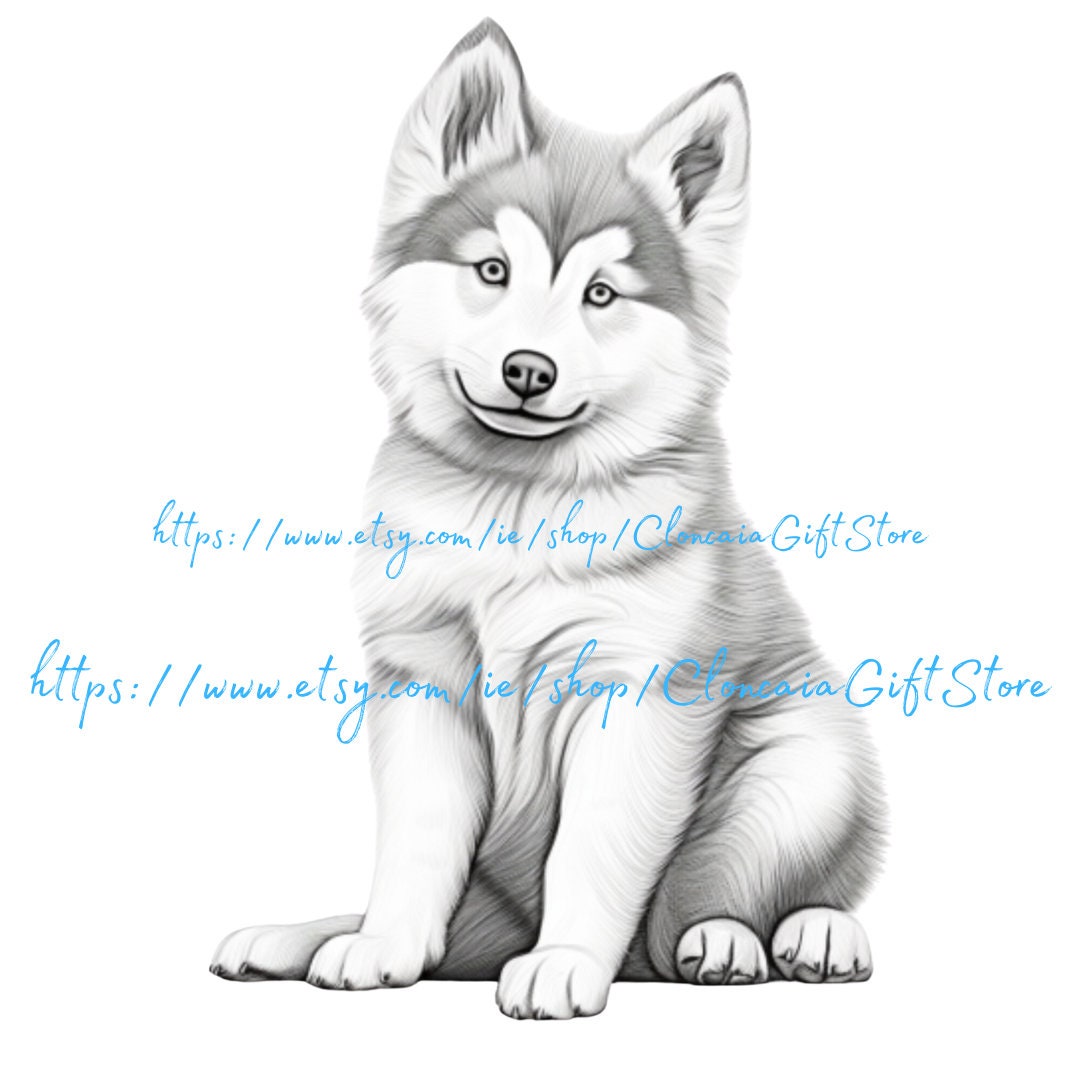 Husky Dog Png Husky Printable Husky Dog Clip Art Husky - Etsy
