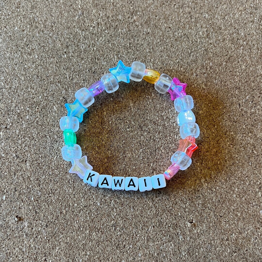 Kawaii / Dep Trai / Dep Gai / Nuoc Mami Letter Bead Bracelets size M - Etsy