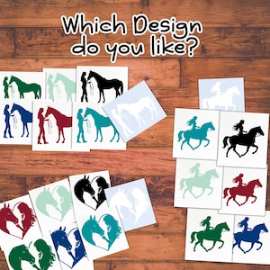 Vinilo decorativo para amantes de los caballos, pegatina ecuestre para coche, pegatina vaquera para portátil, pegatina western para vaso, regalo decorativo de pared estilo granja para jinetes