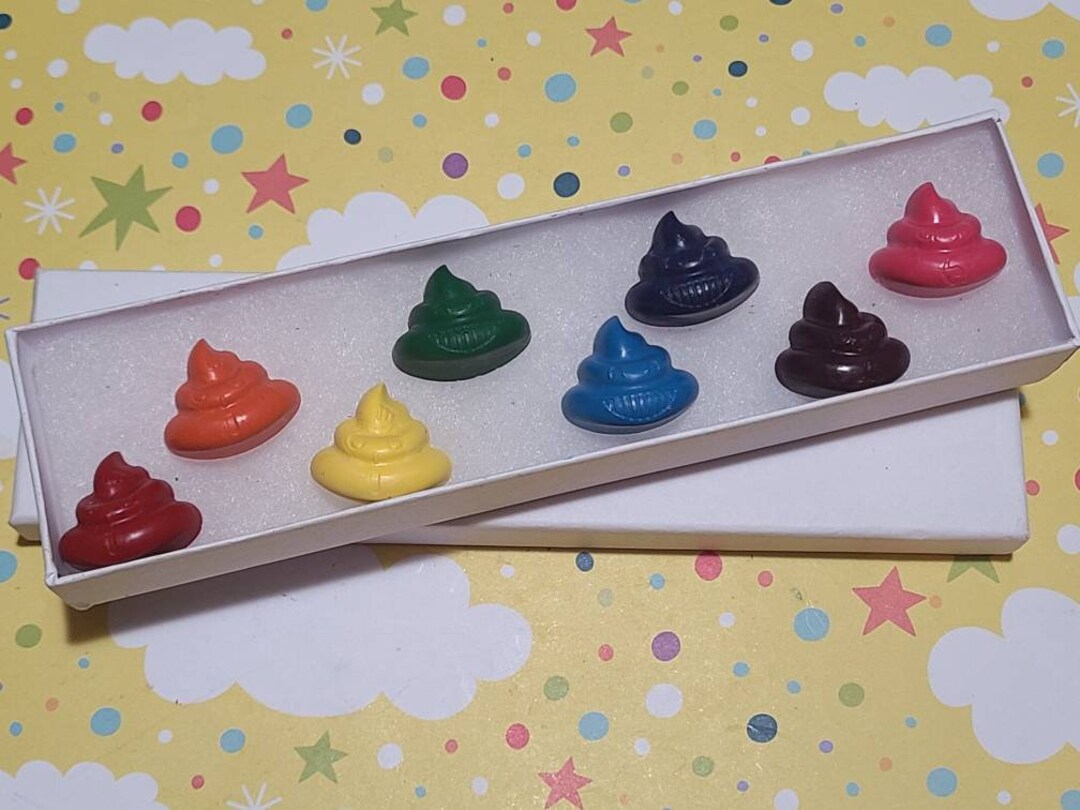 Poop Crayons Kids Party Favors Poop Party Favors Etsy