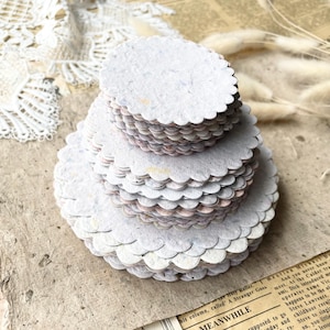 Geschulpte handgeschept papier set | 6 stuks | gemengde kleuren | dagboek bijhouden | Junkjournaal | kunstdagboek | Gerecycled milieuvriendelijk papier