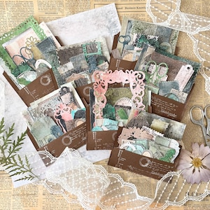 Conjunto de mistura aleatória de papel pintado com impressão Gelli | 20 peças | scrapbooking | diário | criação de cartões | diário de lixo