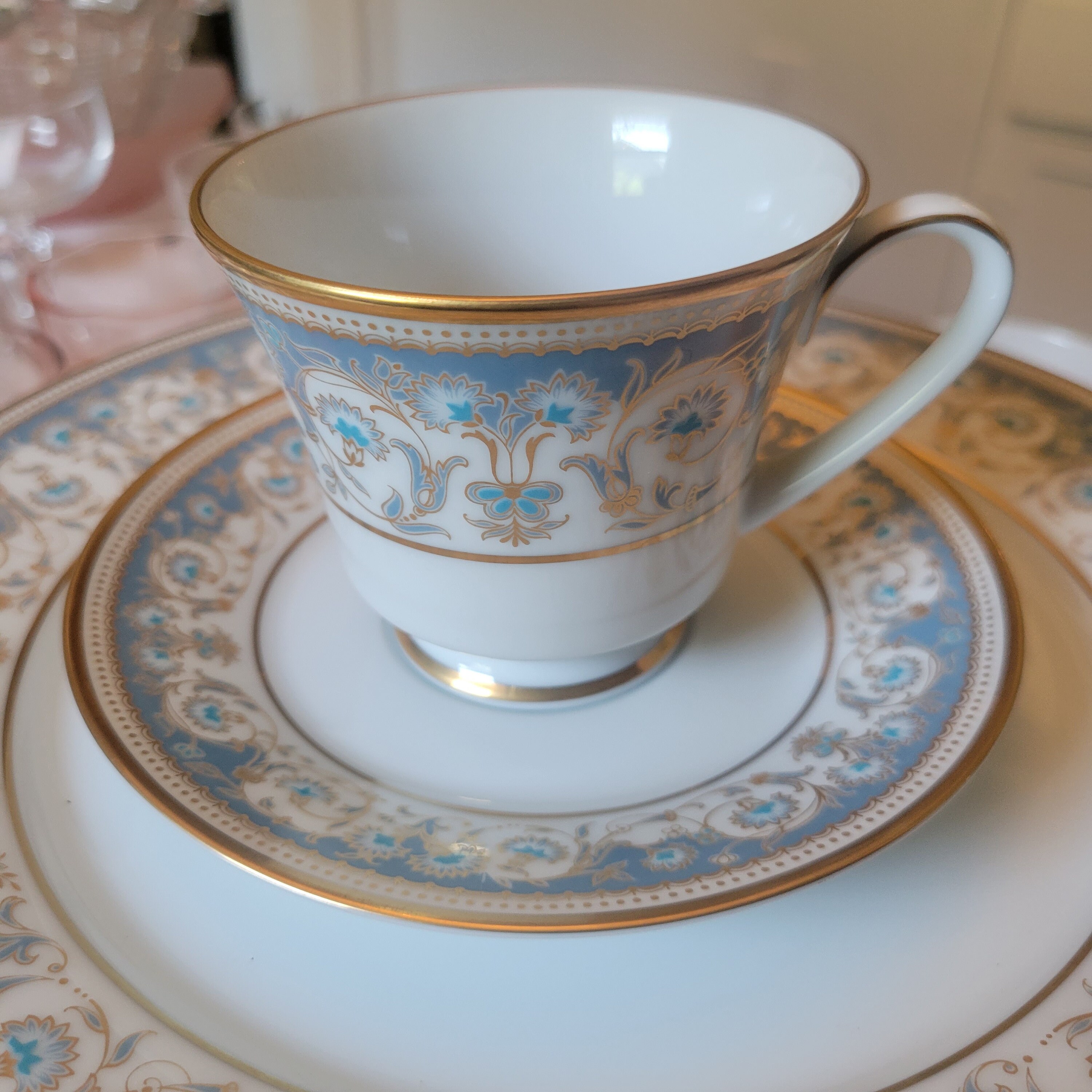 Noritake プレミアノリタケ「WINDSOR」ティーセット&スープ皿