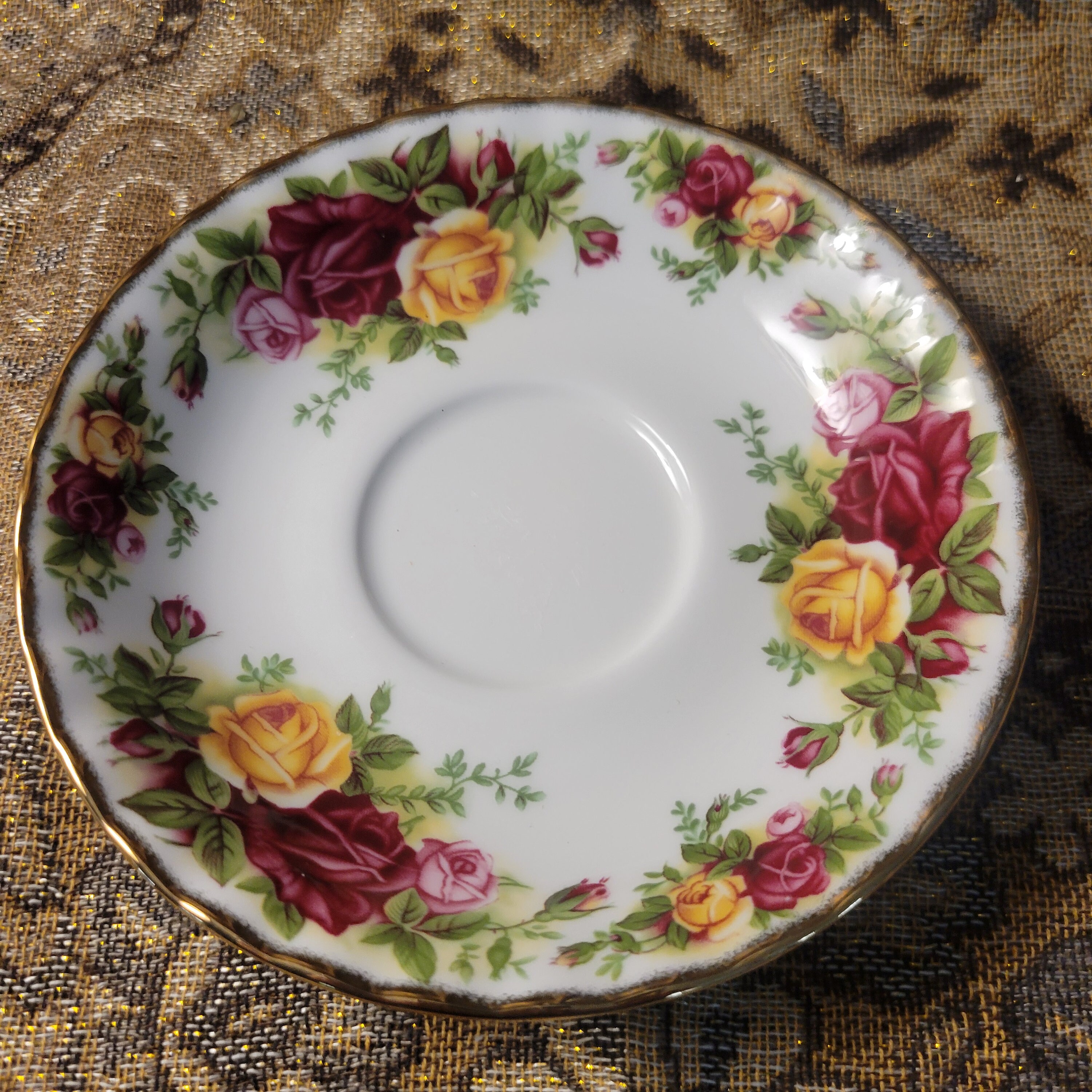 レイア！！  Old Country Roses ROYAL ALBERT Old Country Roses Tea Set Bone China Dishwasher