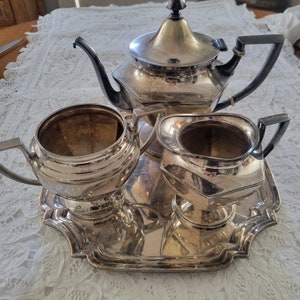 Sheffield Silverplate Coffee Tea Set Collection - 4 Vintage Mixed Pieces - Elegant Serveware Ensemble