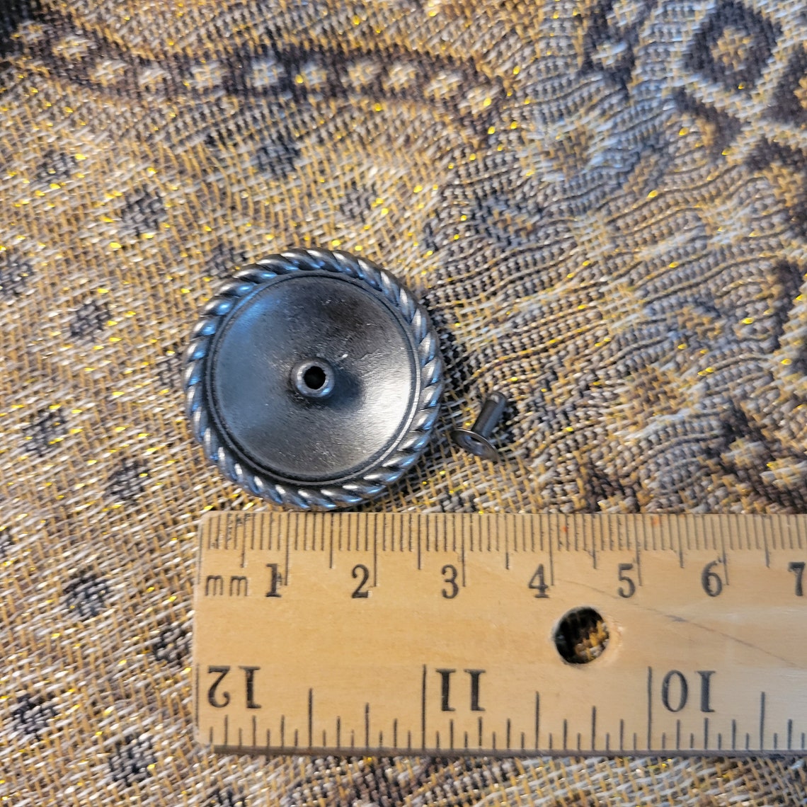 Star Rope Concho in Pewter Tones, Pop Rivet Back, Leather Art - Etsy