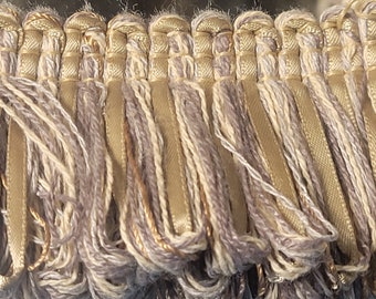 Moss Drapery Upholstery Trim by the Yard, Continuous yardage available, Taupe Brown Shades