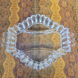 Heisey Crystolite Divided Serving Relish Dish - Elegant Vintage Glassware