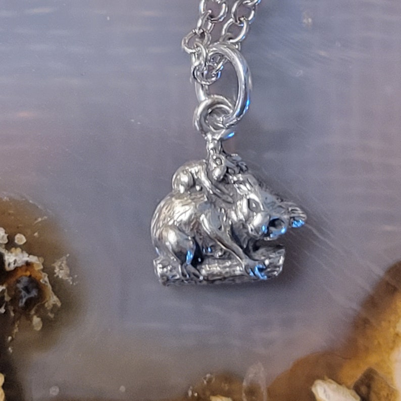 DAYLINLOVE Collana Koala In Argento 925 Con Ciondolo A Forma Di Koala E Simbolo Infinito