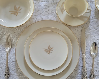 Wheat by Lenox Gold Wheat Center Coupe Gold Trim Pattern Wheat by Lenox Etsy
