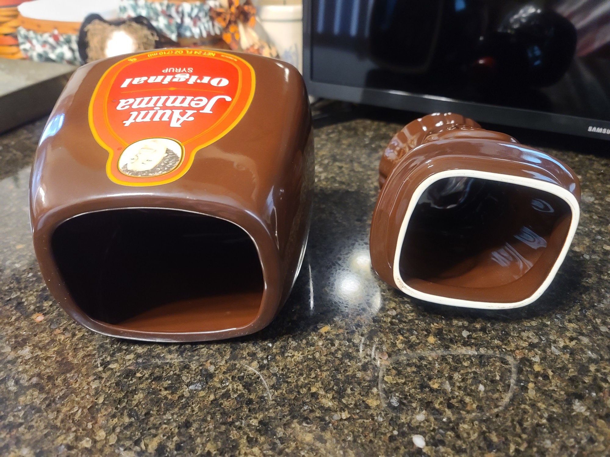 Limited Edition Aunt Jemima Syrup Bottle Cookie Jar Quaker Etsy