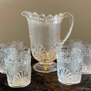 EAPG Victorian Westmoreland Specialty Company, shell and Jewel Water set