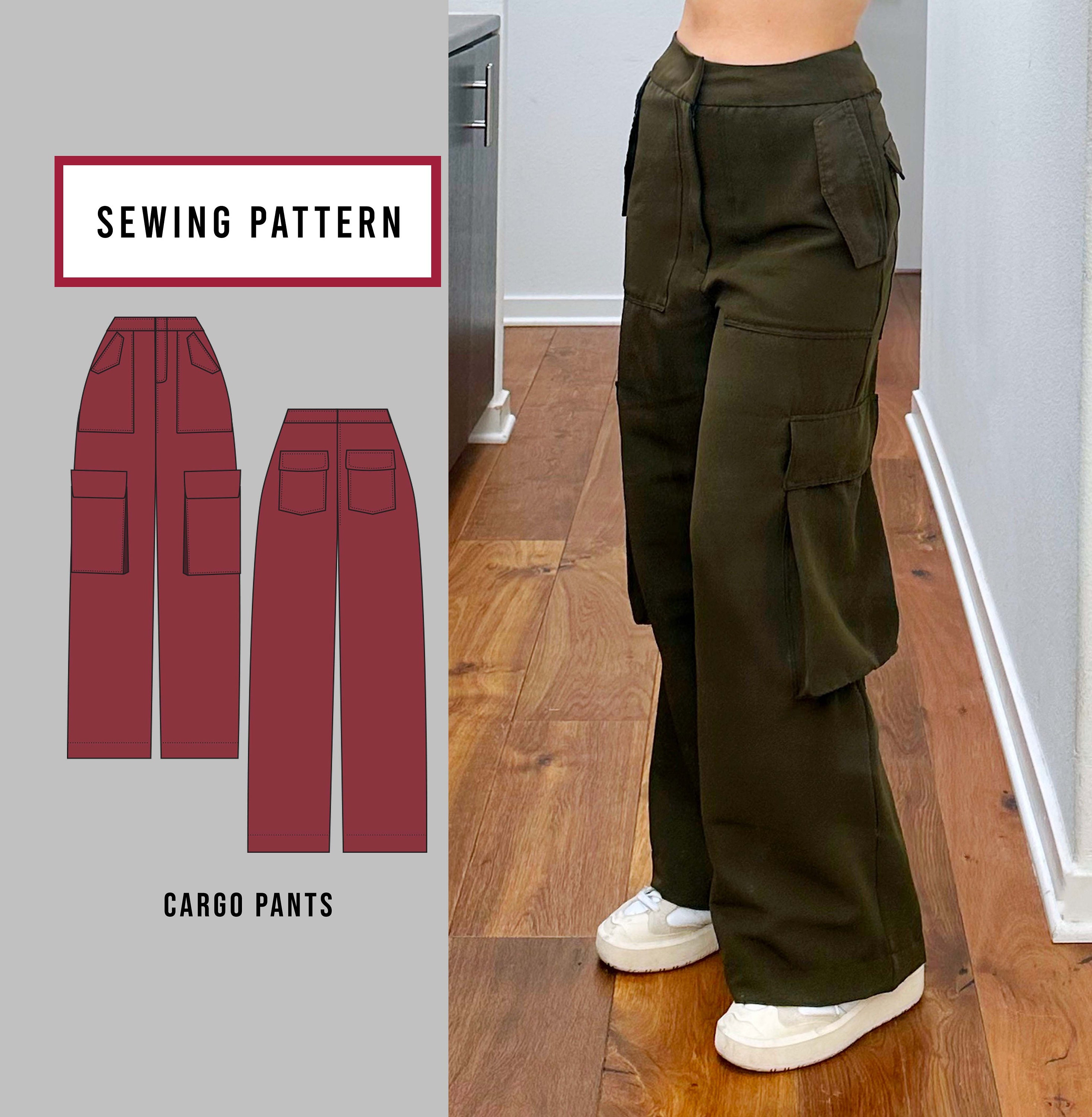 Flare High Waist Pants Easy Sewing Pattern A4 Letter PDF Download Lounge  Wear Sleep Wear Modern Sewing Patterns Schnittmuster -  Canada