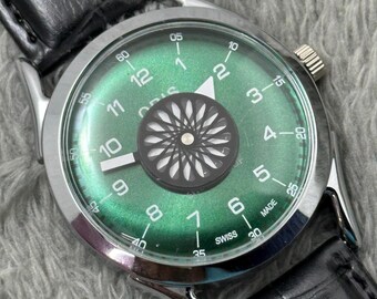 Montre Mécanique Homme HMT Surya (réf. HMT0027) - Acier, Cadran Argenté, Cuir - Occasion