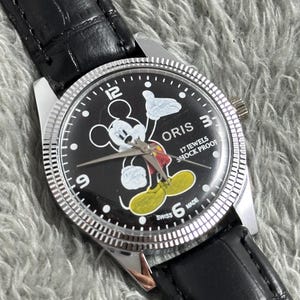 aiko オリス  ミッキーマウス アンティーク手巻き腕時計 ORIS - aiko様専用 オリス ミッキーマウス アンティーク手巻き腕時計の