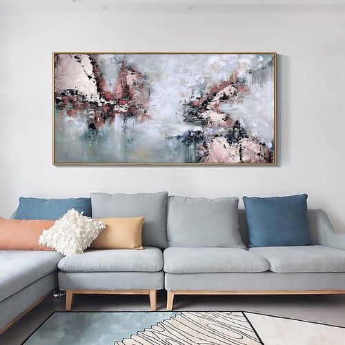 Extra Large Abstract Textured Oil Painting on Canvas, Original Custom Modern Minimalist shops Hand-painted Acrylic Wall Art Living Room Home Decor