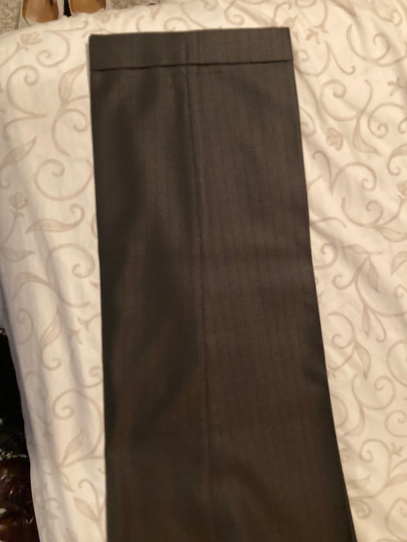 1960s Men's Emerald Green Two Piece Suit with Pinstripes