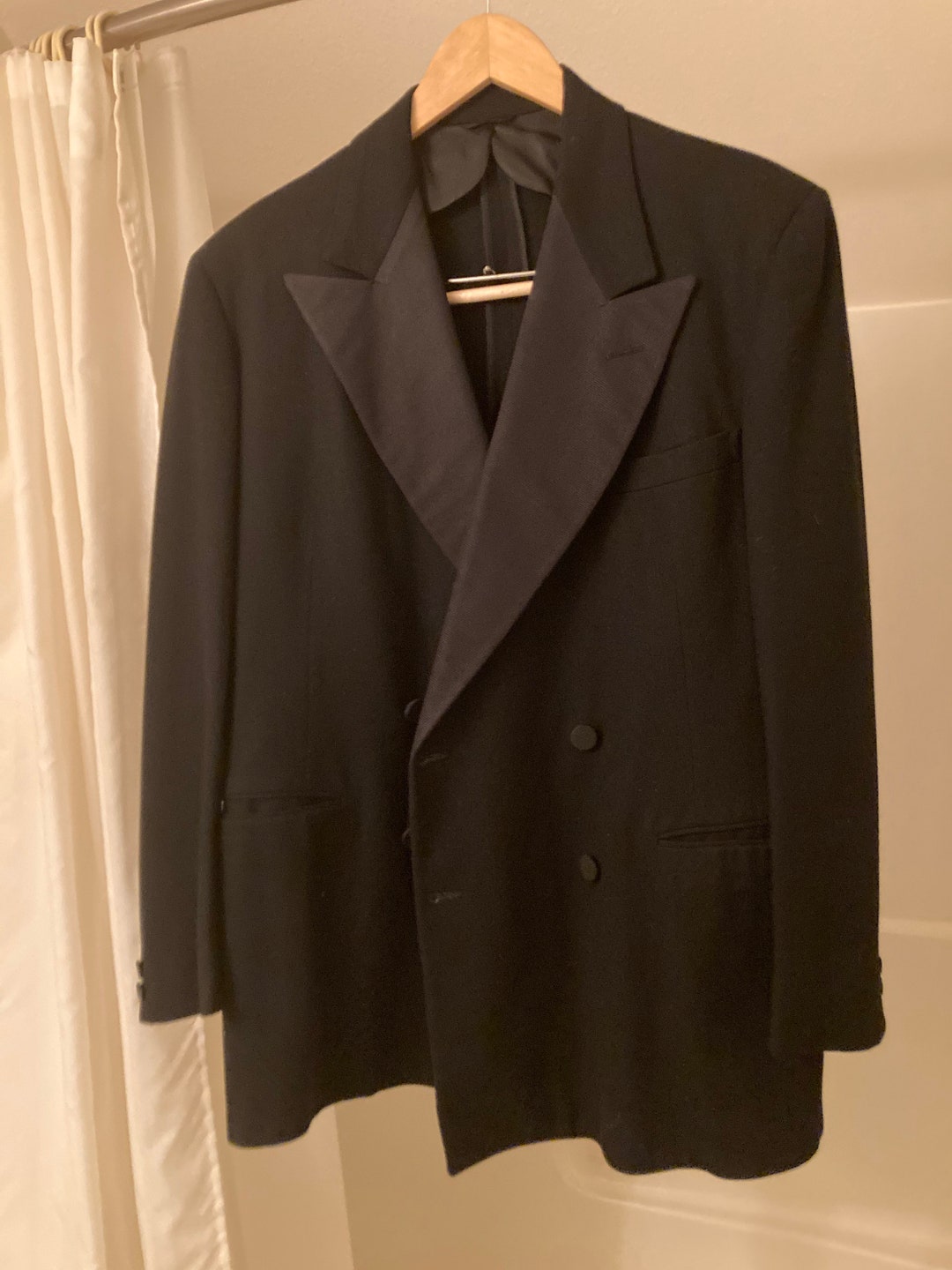 Vintage 1940s Mens 4x2 Mens Double Breasted Tuxedo Jacket - Etsy