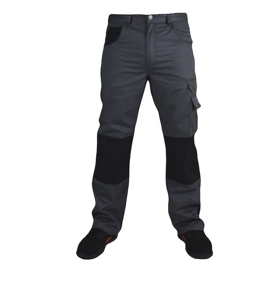 Men's Lightweight Combat Cargo Work Trousers with Knee Pad Pockets UK  Summer Utility Pants Durable and Comfortable