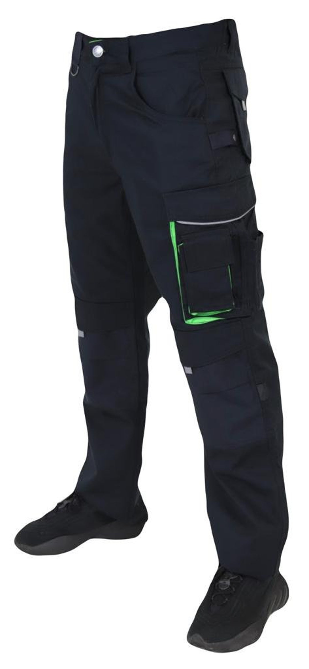 Men's Combat Cargo Work Trousers Knee Pad Pockets Safety Etsy