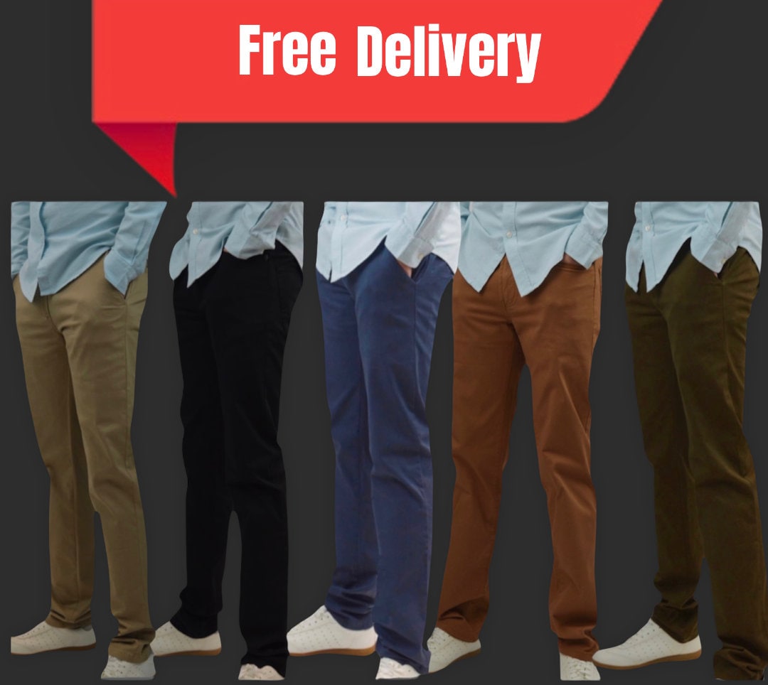 Men's Slim Fit Chino Trousers | Modern main image 0