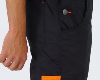 Bib And Brace Overalls Dungaree Men Trousers With Knee Pads Jacket Available Perfect For Work Mechanic Flooring Trades