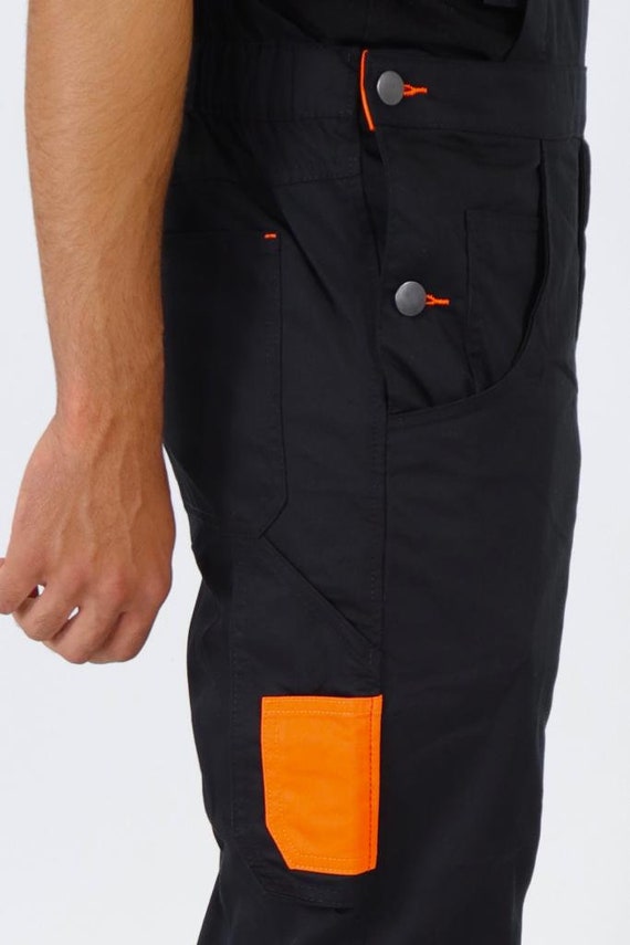 Denim Cargo Multi Tasche Salopette Da Lavoro Uomo In Denim Multi