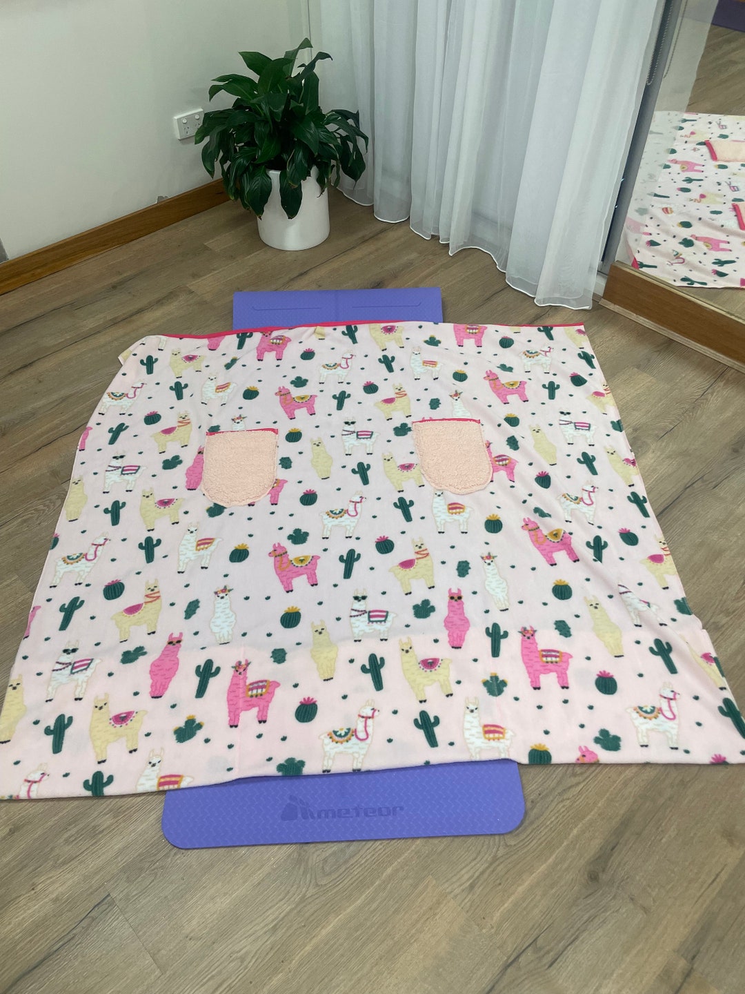 Yoga / Meditation Blanket With Foot and Hand Pockets Lamas Etsy UK