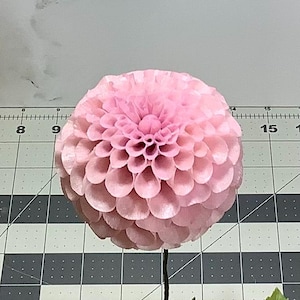 Handmade Sugar Dahlia Cake Topper, Birthday Wedding Decoration, 4 inch