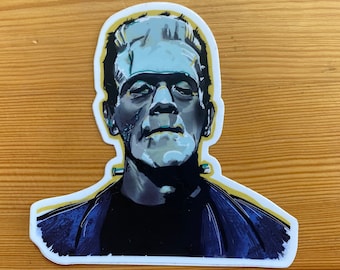 Monster van Frankenstein - Borris Karloff - universele monsters - gestanste stickers