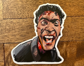 Evil Dead 2 - Laughing Ash Williams - Sam Raimi - gestanste stickers