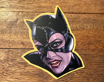 Catwoman - Batman Returns - Michelle Pfeiffer - waterdichte gestanst holografische sticker