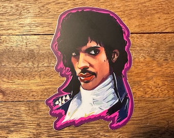 Muzikant poprevolutie uit de jaren 80 - gestanste stickers