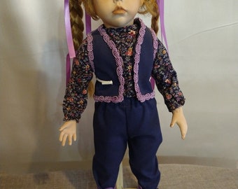 Roller Skating Homemade Doll with Stand