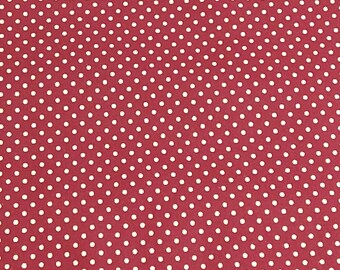 Red Polka Dot St. Anne Skirt, Womens Long Modest Skirt with Pocket, Made to Order