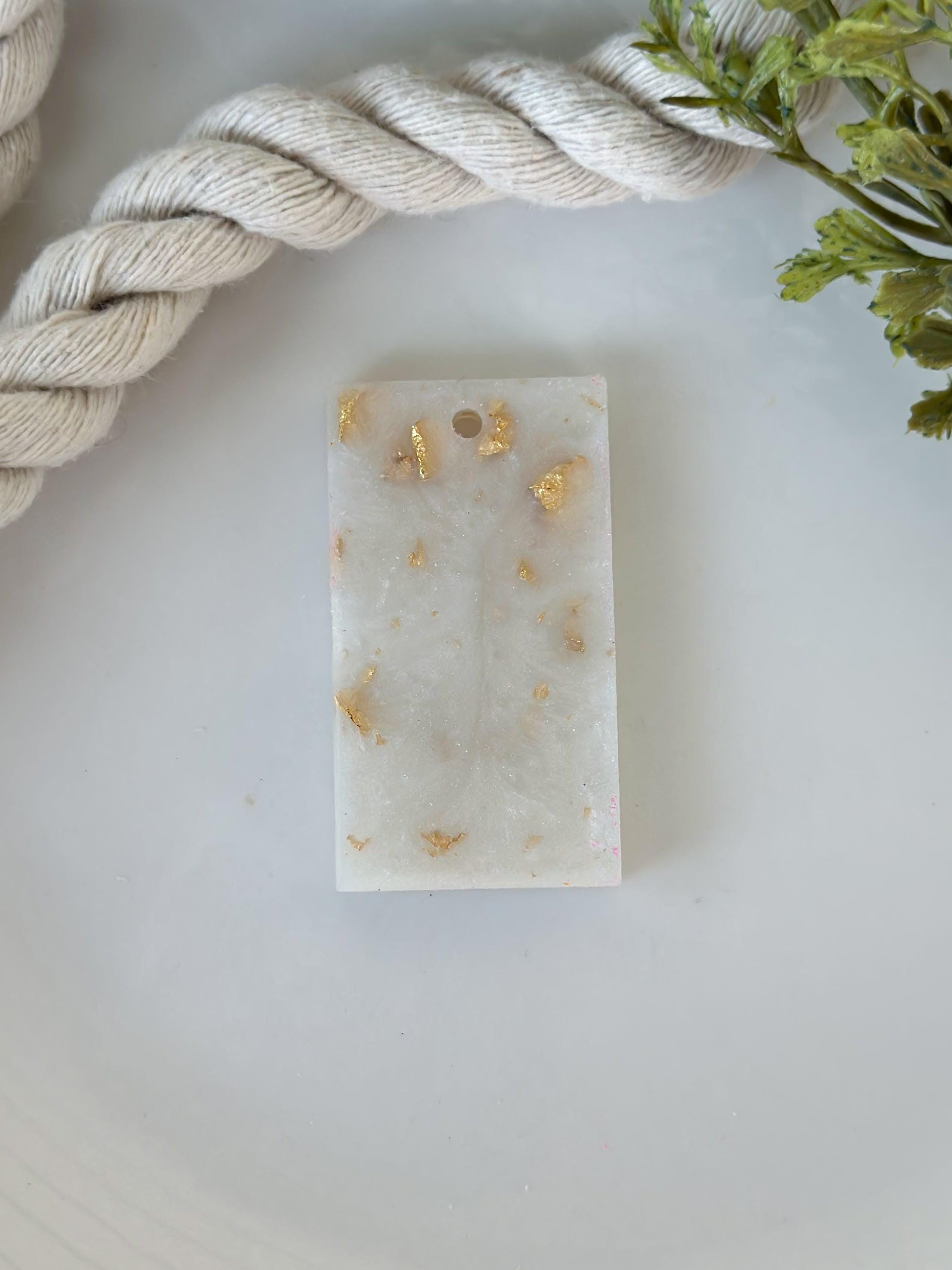 Pearlescent White Pendant with Golden Flakes - Thumbnail 3