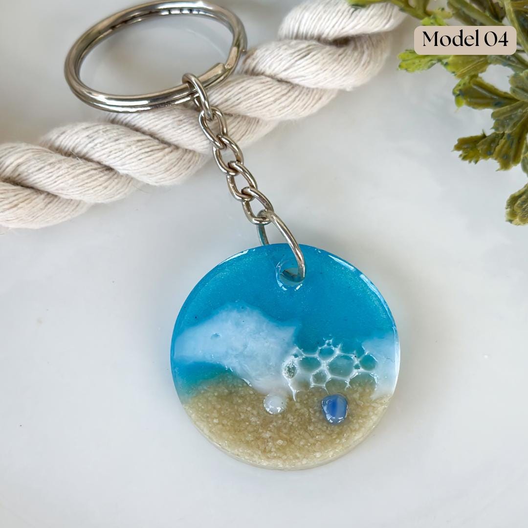 Coastal Bliss Round Keychain - Thumbnail 5
