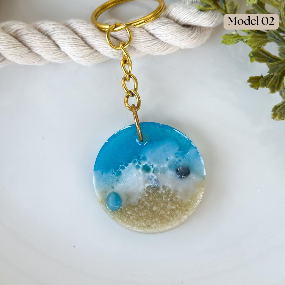 Coastal Bliss Round Keychain - Thumbnail 3