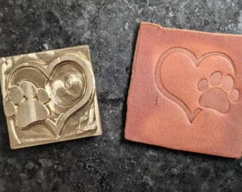 Heart w/ Paw Plate Stamp