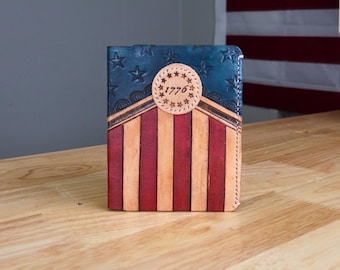 Patriotic Vertical Bifold Wallet