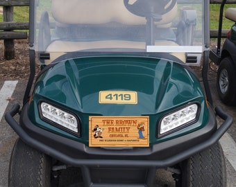 Disney Golf Cart Fort Wilderness License Plate