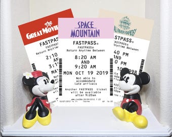 Fastpass Disney Sign Metal