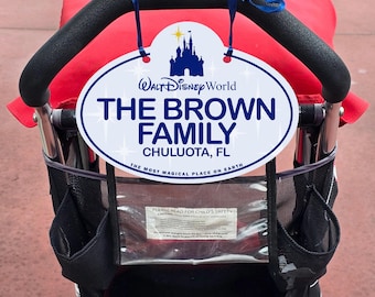 Disney World Today Stroller Full Color Acrylic Nametag Sign 10"