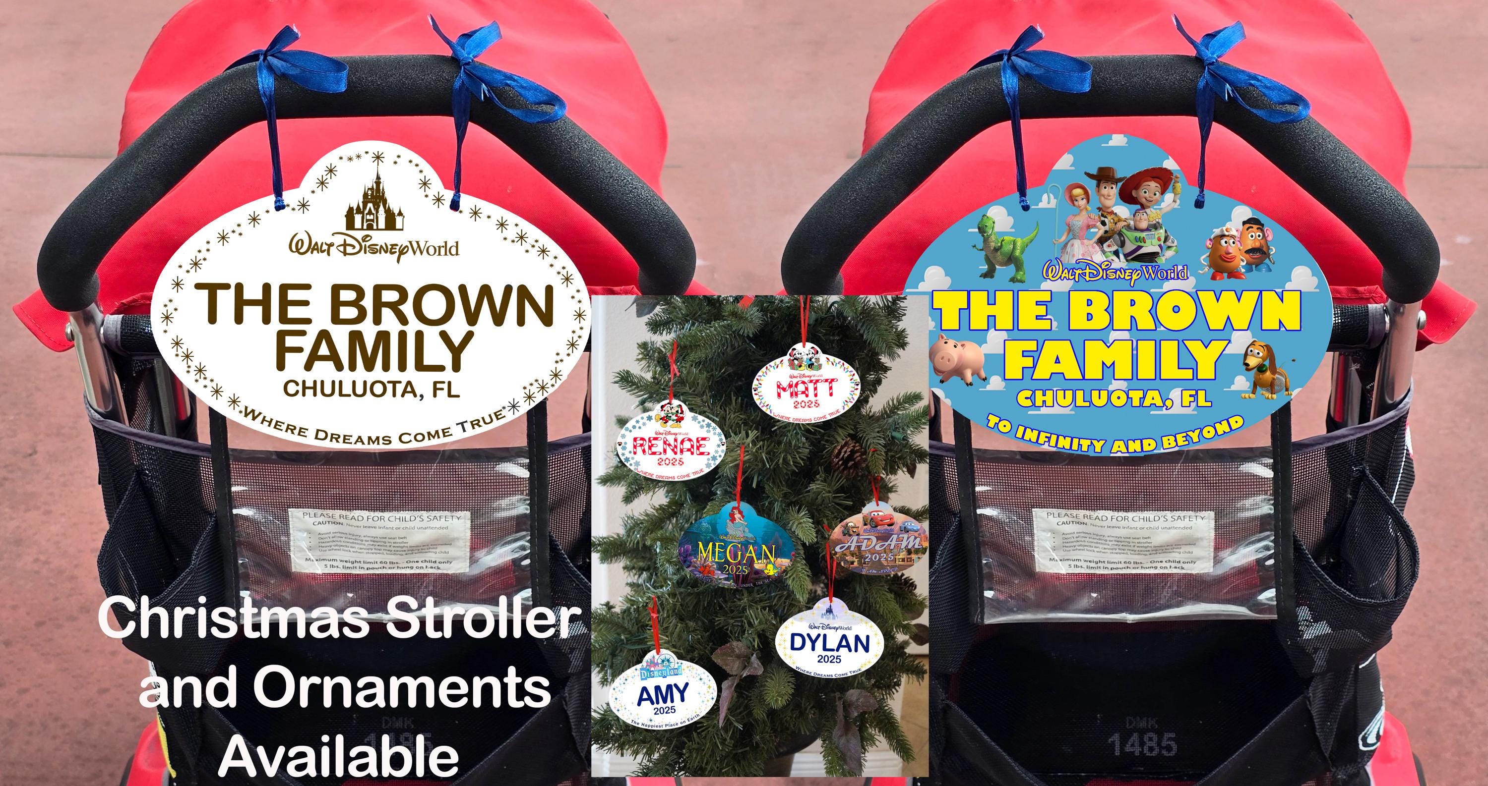 ディズニー ベビーカー用ネームタグ サイン 10インチ - キャスト