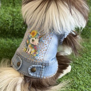 Unicorn Theme Dog Vest-Dog Lover Gift-Custom Pet Apparel-Pet Christmas Gift-Personalized Small Dog Clothes