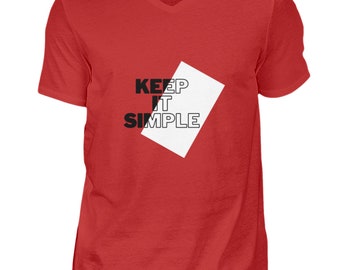 keep it simple - Herrenhemd mit V-Ausschnitt